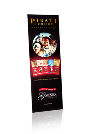 PROMOCIJSKO STOJALO GORENJKA PIRATI