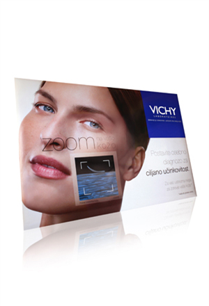 PROMOCIJSKO STOJALO PANCARTE VICHY SKIN CARE ANIMATION